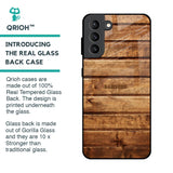 Wooden Planks Glass Case for Samsung Galaxy S21 Plus