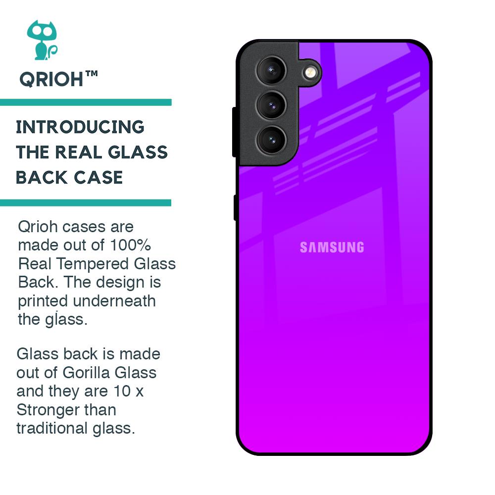 Purple Pink Glass Case for Samsung Galaxy S21 Plus