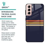 Tricolor Stripes Glass Case For Samsung Galaxy S21 Plus