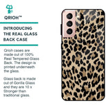 Leopard Seamless Glass Case For Samsung Galaxy S21 Plus