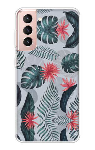 Retro Floral Leaf Samsung Galaxy S21 Plus Back Cover