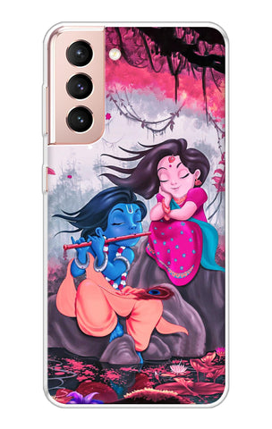 Radha Krishna Art Samsung Galaxy S21 Plus Back Cover