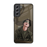 Blind Fold Samsung Galaxy S21 Glass Back Cover Online