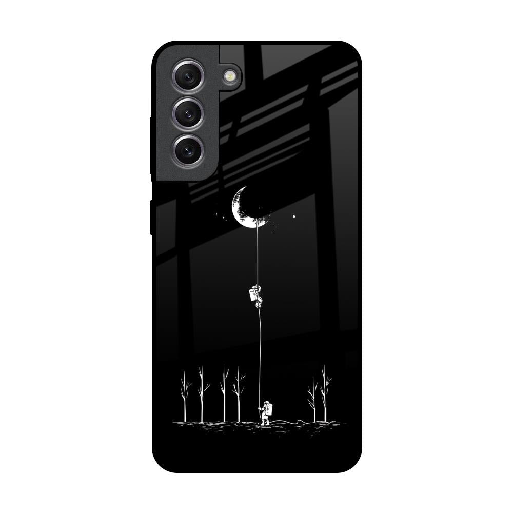 Catch the Moon Samsung Galaxy S21 Glass Back Cover Online