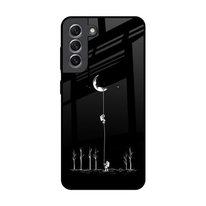 Catch the Moon Samsung Galaxy S21 Glass Back Cover Online