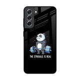 Real Struggle Samsung Galaxy S21 Glass Back Cover Online