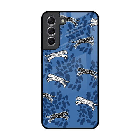 Blue Cheetah Samsung Galaxy S21 Glass Back Cover Online