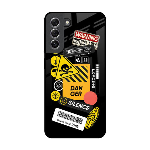 Danger Signs Samsung Galaxy S21 Glass Back Cover Online