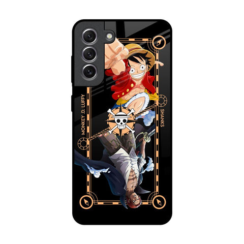 Shanks & Luffy Samsung Galaxy S21 Glass Back Cover Online