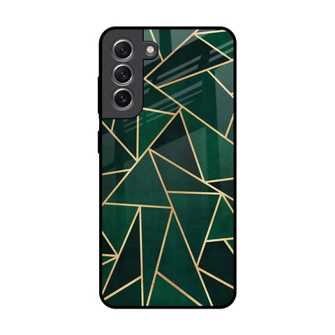 Abstract Green Samsung Galaxy S21 Glass Back Cover Online