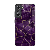 Geometric Purple Samsung Galaxy S21 Glass Back Cover Online