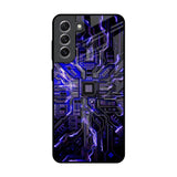 Techno Color Pattern Samsung Galaxy S21 Glass Back Cover Online