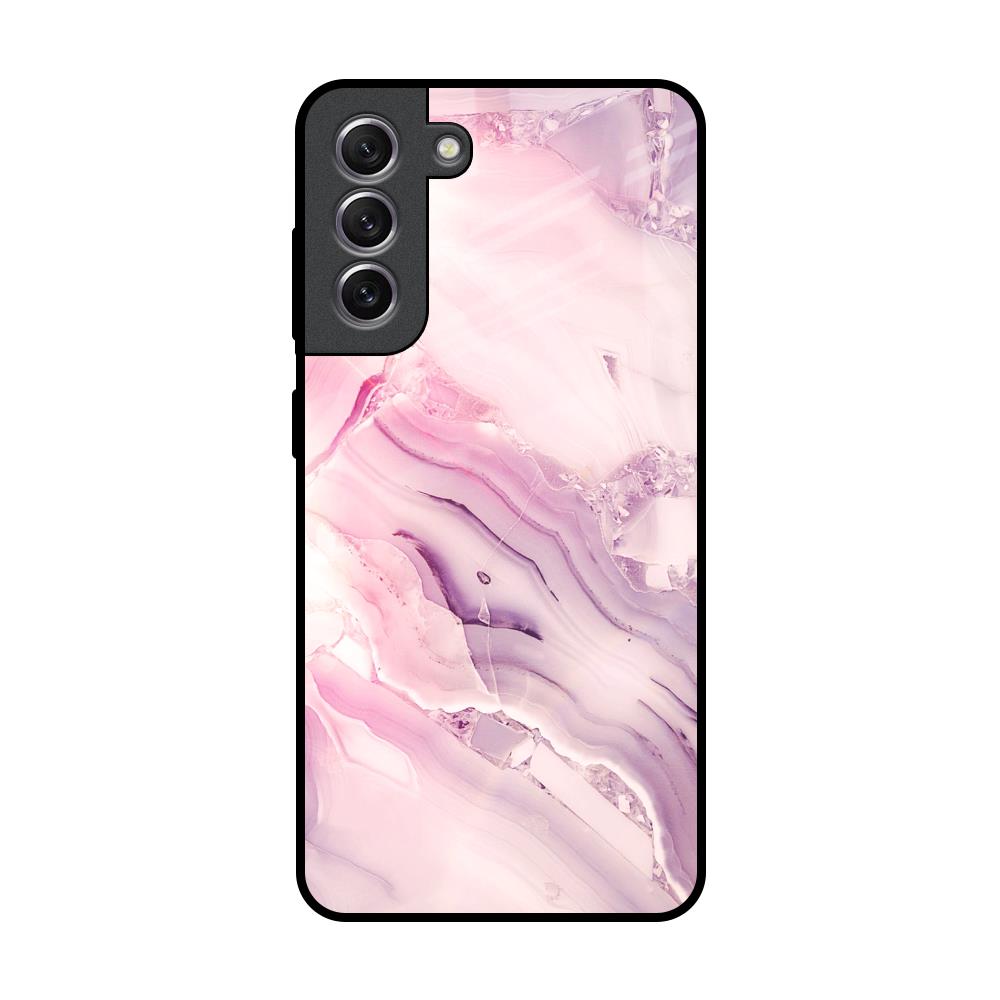 Diamond Pink Gradient Samsung Galaxy S21 Glass Back Cover Online