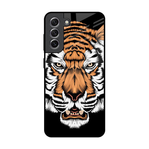 Angry Tiger Samsung Galaxy S21 Glass Back Cover Online