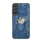 Kitty In Pocket Samsung Galaxy S21 Glass Back Cover Online
