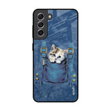 Kitty In Pocket Samsung Galaxy S21 Glass Back Cover Online