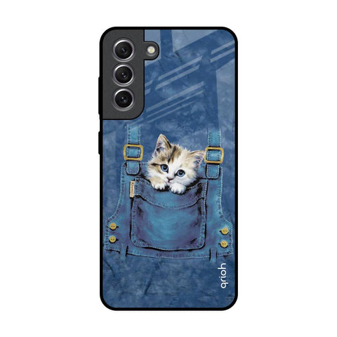 Kitty In Pocket Samsung Galaxy S21 Glass Back Cover Online
