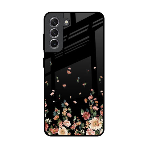 Floating Floral Print Samsung Galaxy S21 Glass Back Cover Online