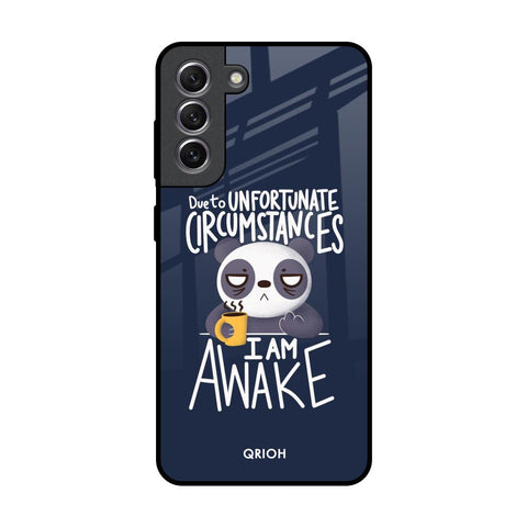 Struggling Panda Samsung Galaxy S21 Glass Back Cover Online