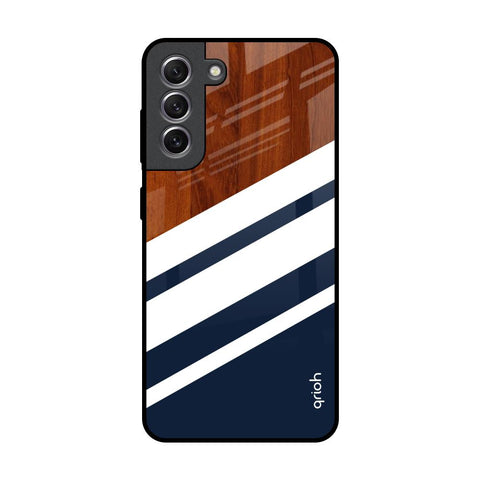 Bold Stripes Samsung Galaxy S21 Glass Back Cover Online