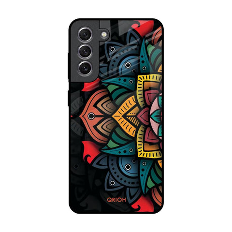 Retro Gorgeous Flower Samsung Galaxy S21 Glass Back Cover Online