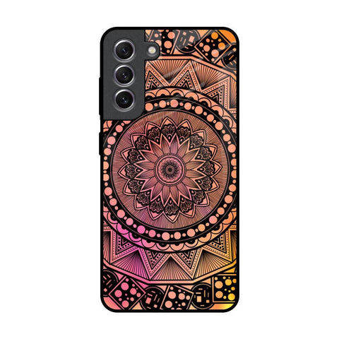Floral Mandala Samsung Galaxy S21 Glass Back Cover Online