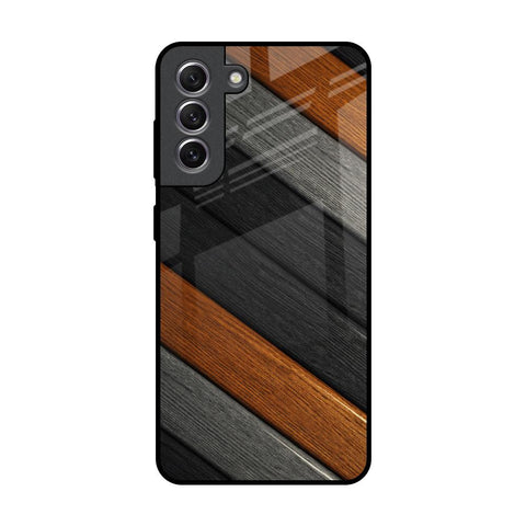 Tri Color Wood Samsung Galaxy S21 Glass Back Cover Online