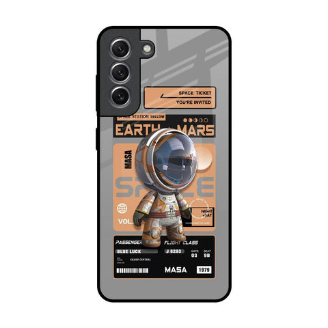 Space Ticket Samsung Galaxy S21 Glass Back Cover Online