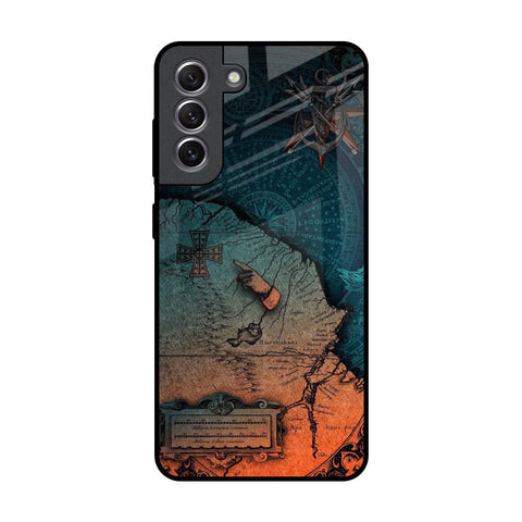 Geographical Map Samsung Galaxy S21 Glass Back Cover Online