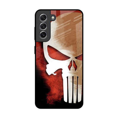 Red Skull Samsung Galaxy S21 Glass Back Cover Online