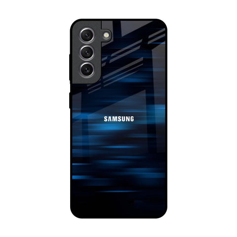Blue Rough Abstract Samsung Galaxy S21 Glass Back Cover Online