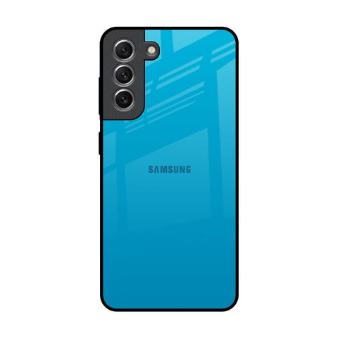 Blue Aqua Samsung Galaxy S21 Glass Back Cover Online