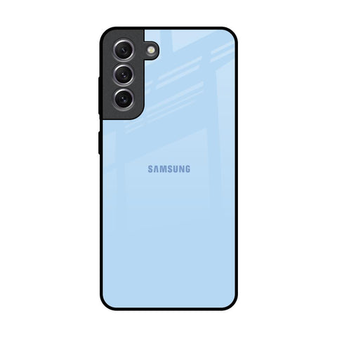 Pastel Sky Blue Samsung Galaxy S21 Glass Back Cover Online