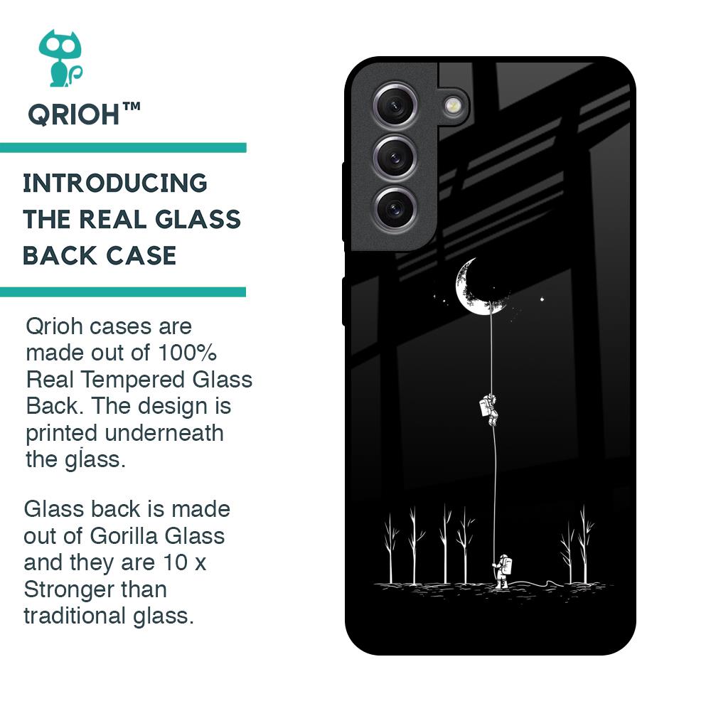Catch the Moon Glass Case for Samsung Galaxy S21