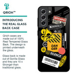 Danger Signs Glass Case for Samsung Galaxy S21