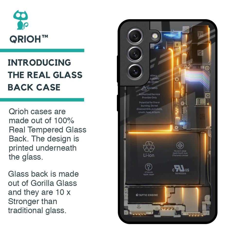 Glow Up Skeleton Glass Case for Samsung Galaxy S21