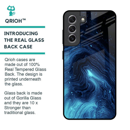 Dazzling Ocean Gradient Glass Case For Samsung Galaxy S21