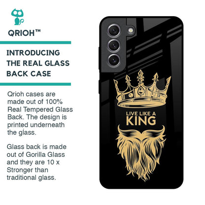 King Life Glass Case For Samsung Galaxy S21