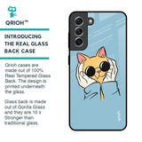 Adorable Cute Kitty Glass Case For Samsung Galaxy S21
