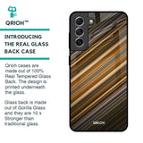 Diagonal Slash Pattern Glass Case for Samsung Galaxy S21