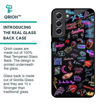 Accept The Mystery Glass Case for Samsung Galaxy S21