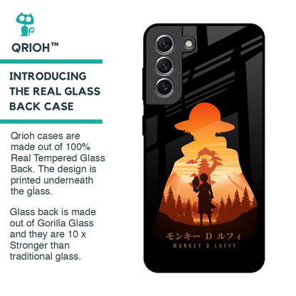 Luffy One Piece Glass Case for Samsung Galaxy S21