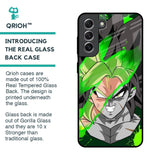 Anime Green Splash Glass Case for Samsung Galaxy S21