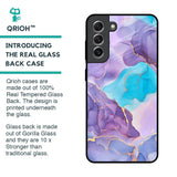 Alcohol ink Marble Glass Case for Samsung Galaxy S21