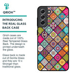 Multicolor Mandala Glass Case for Samsung Galaxy S21
