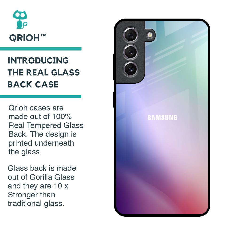 Abstract Holographic Glass Case for Samsung Galaxy S21