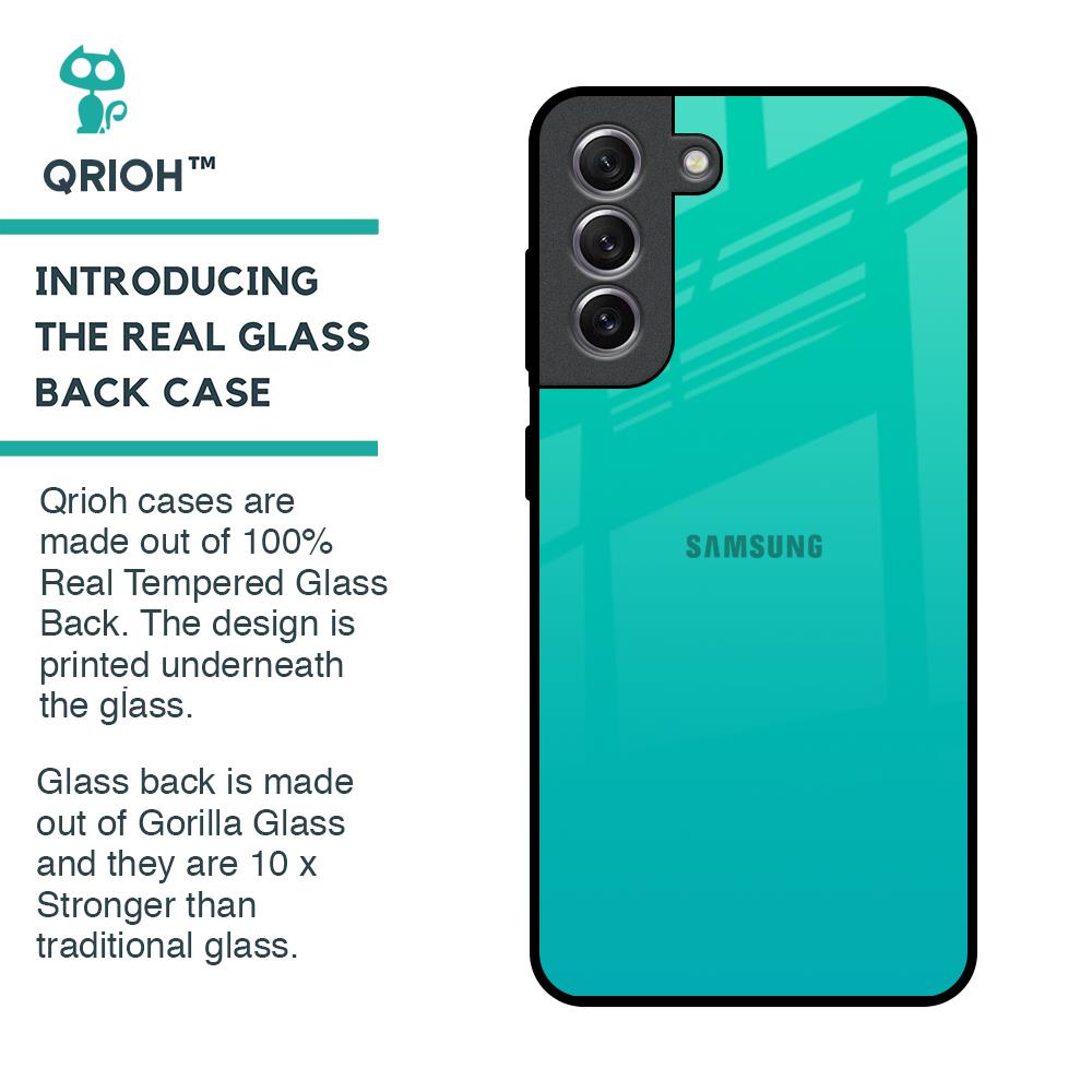 Cuba Blue Glass Case For Samsung Galaxy S21