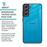 Blue Aqua Glass Case for Samsung Galaxy S21