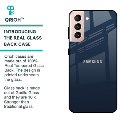 Overshadow Blue Glass Case For Samsung Galaxy S21