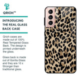 Leopard Seamless Glass Case For Samsung Galaxy S21